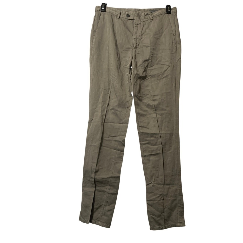 John‎ Varvatos Mens Pants Size 48 Brown Casual Chinos Trousers 33x33.5 Cotton